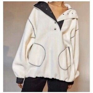 BDG Urban Outfitters Pullover Size L Alpine Sherpa Fleece Oversized Sweatshirt